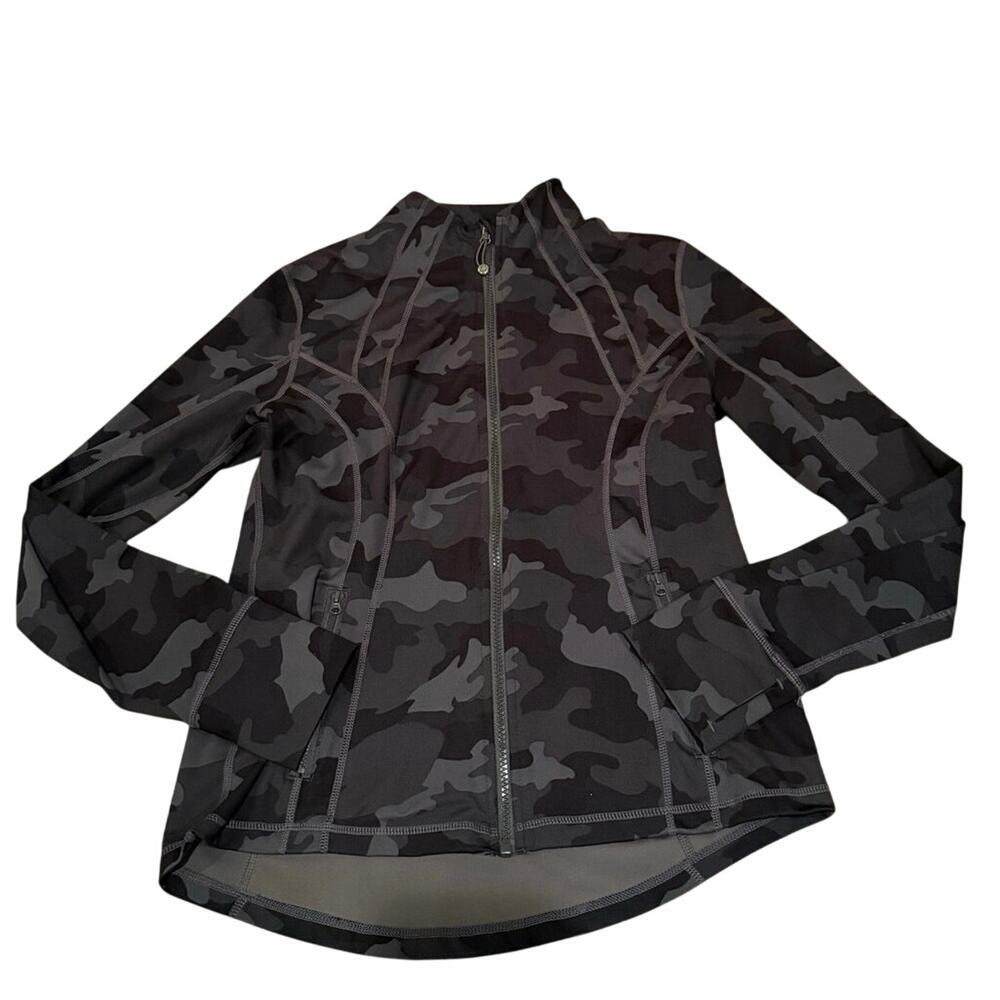 Yogalicious Women's Full-Length Camo Zip-Up Jacket- Size L